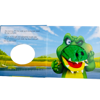 Sneaky Snappy Mr Croc Puppet Book