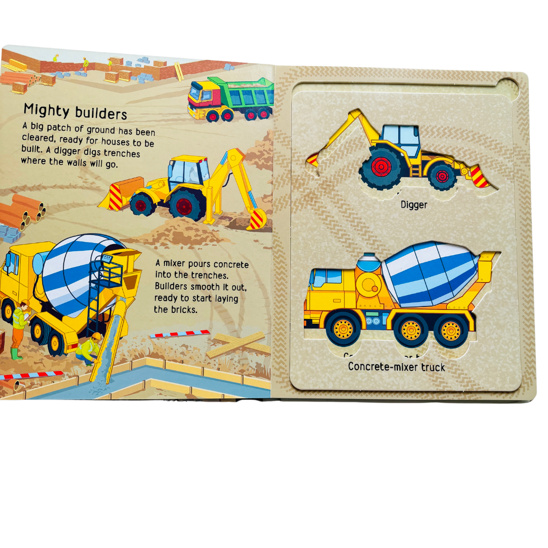 Usborne Tractors & Trucks Stencil Book