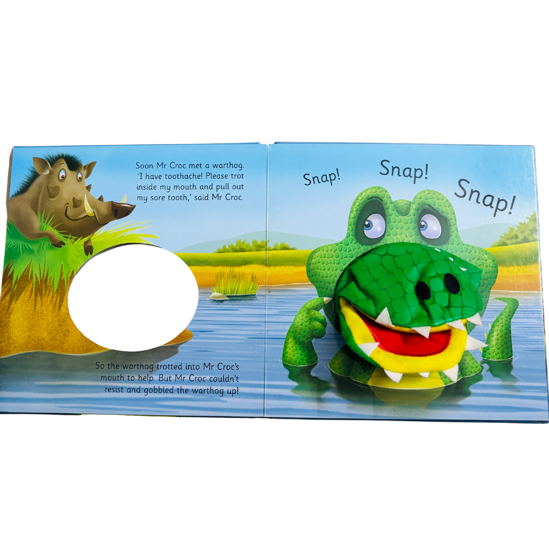 Sneaky Snappy Mr Croc Puppet Book