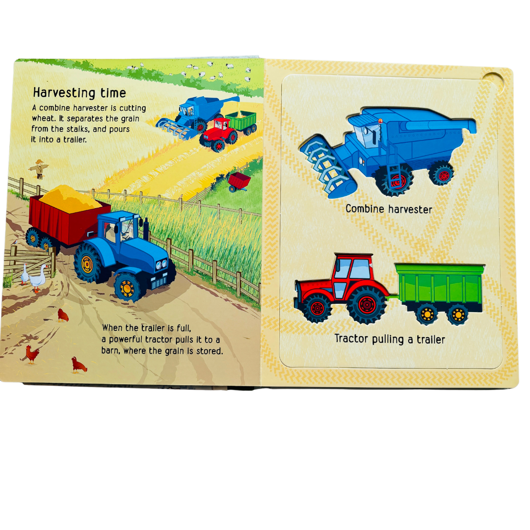 Usborne Tractors & Trucks Stencil Book