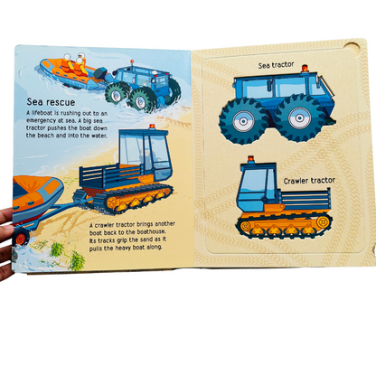 Usborne Tractors & Trucks Stencil Book