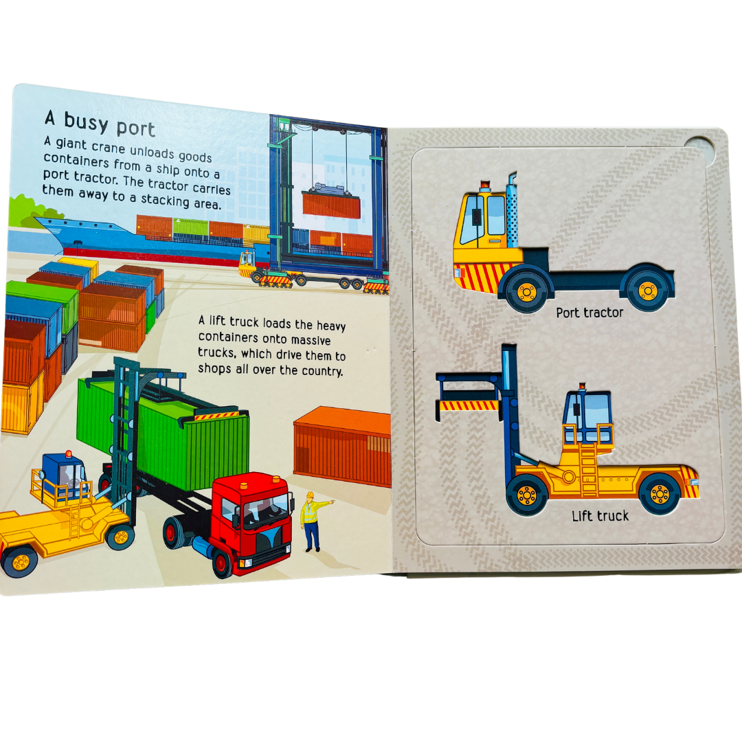 Usborne Tractors & Trucks Stencil Book