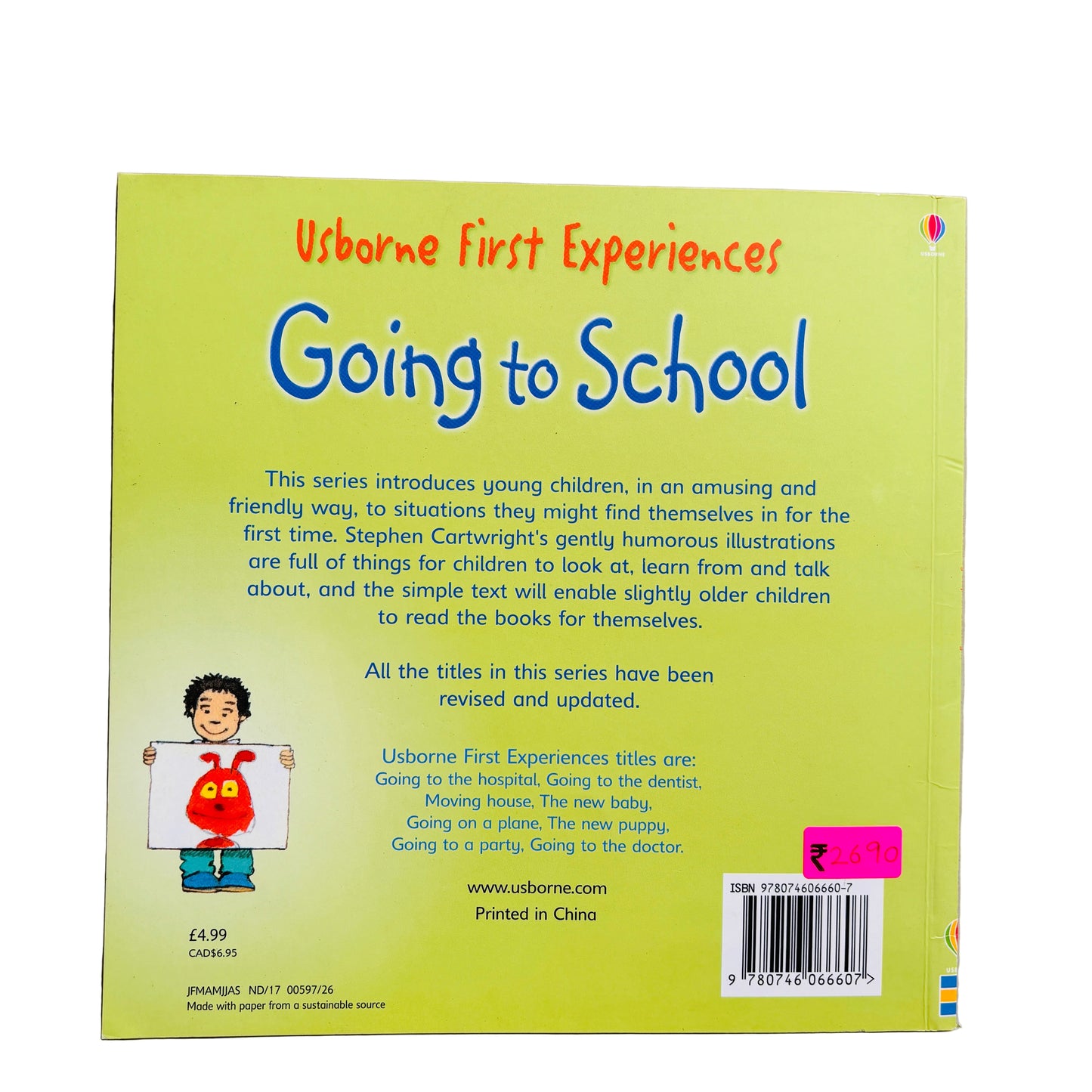 Usborne First Experience Going to School