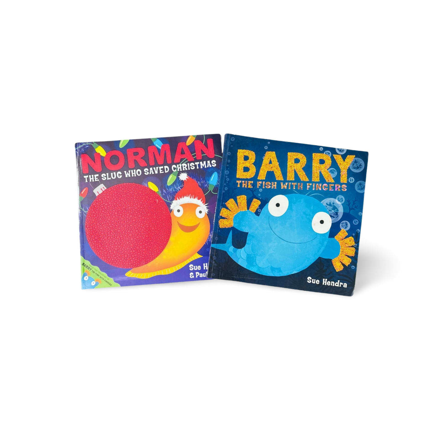 Combo Set Norman Slug and Barry Fish Fingers by Sue Hendra Set of 2 books