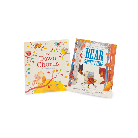 Combo Set Bloomsbury Books The Dawn Chorus and A Beginner’s Guide to Bear Spotting Picture Story books