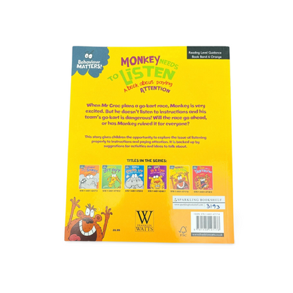 Behaviour Matters! Monkey needs to Listen: A book about paying attention