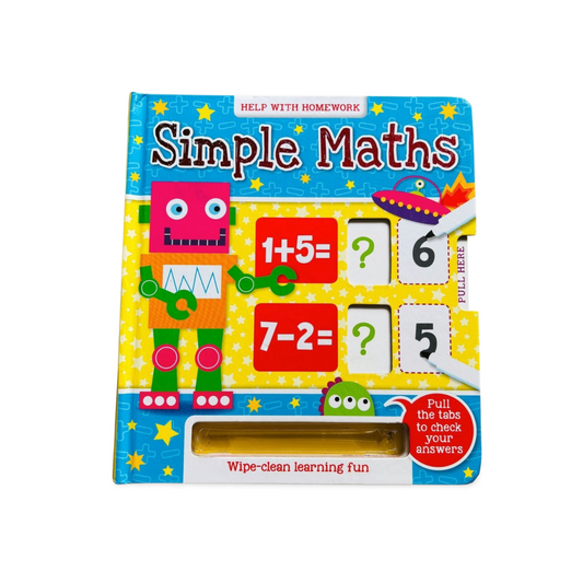Help with Homework-Simple Maths Wipe- Clean Learning Fun