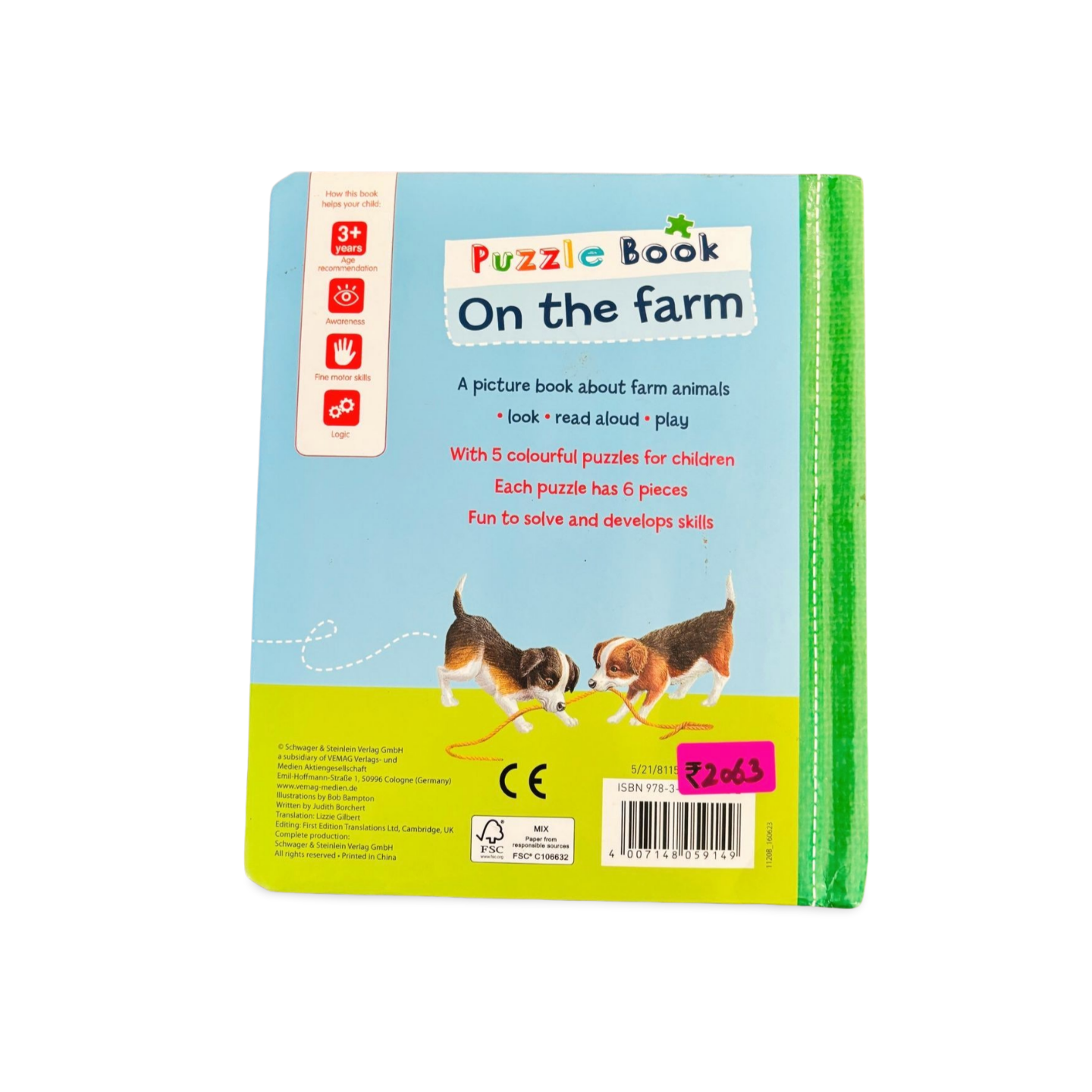 Puzzle Book On the Farm 3+ years