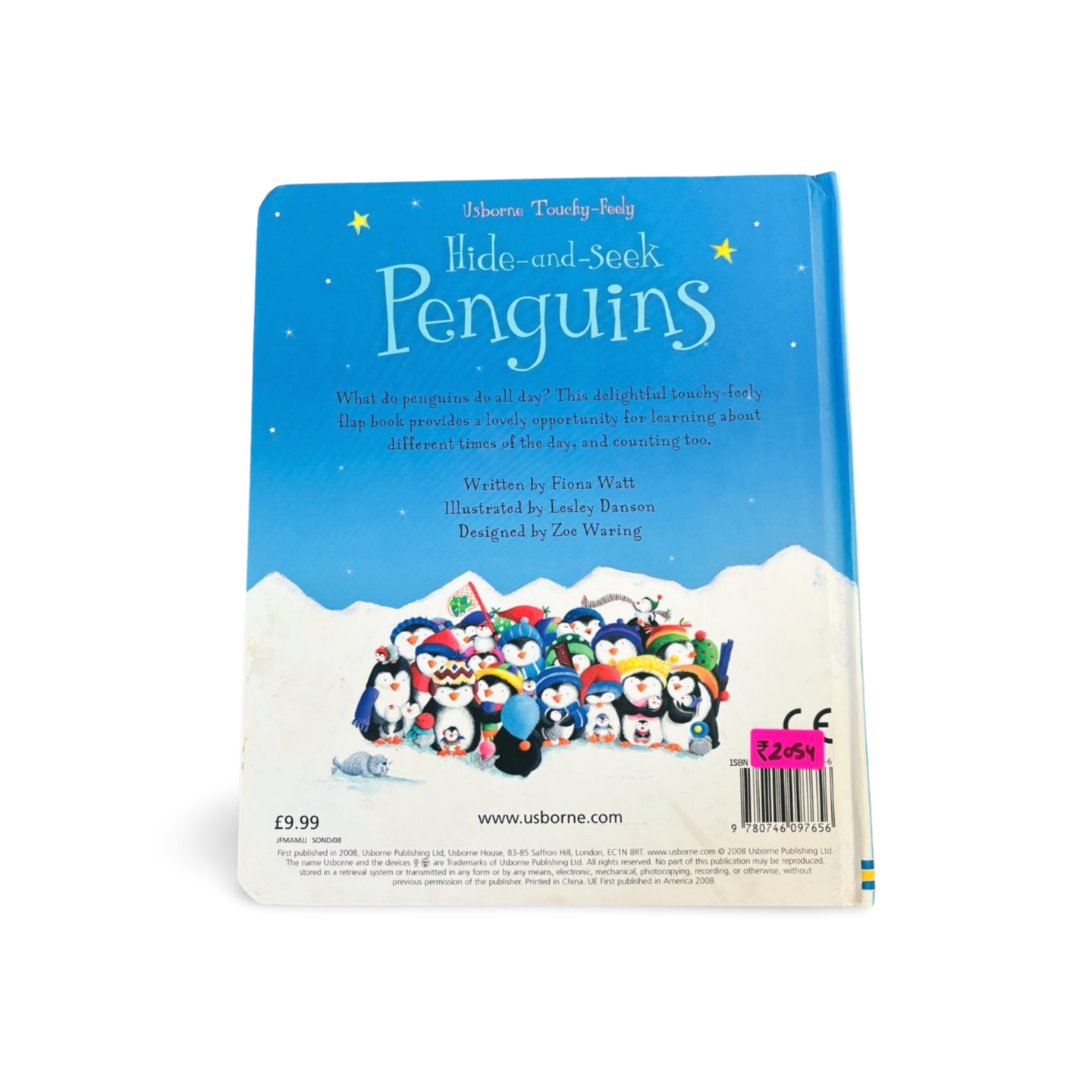 Usborne Touchy- Feely Hide and Seek Penguins with flaps