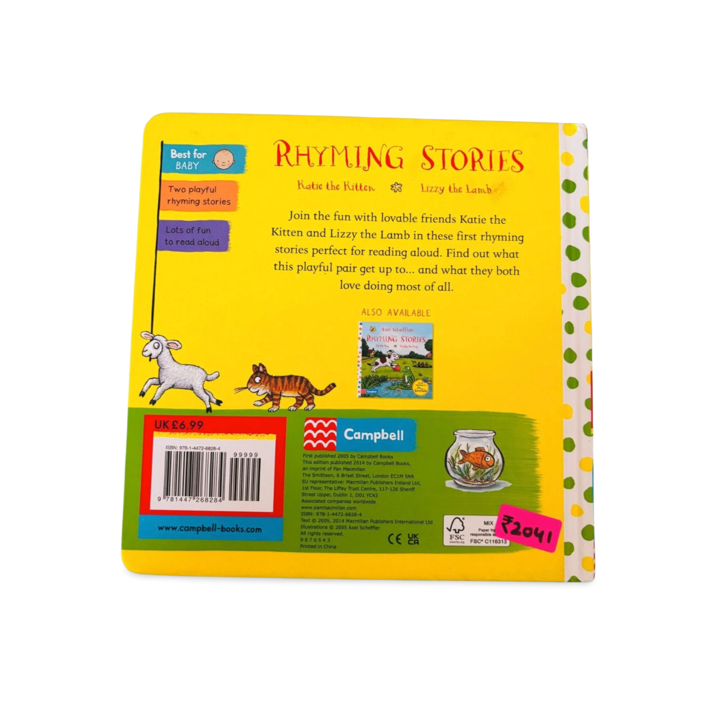 Axel Scheffler Rhyming Stories -Katie the Kitten & Lizzy the Lamb