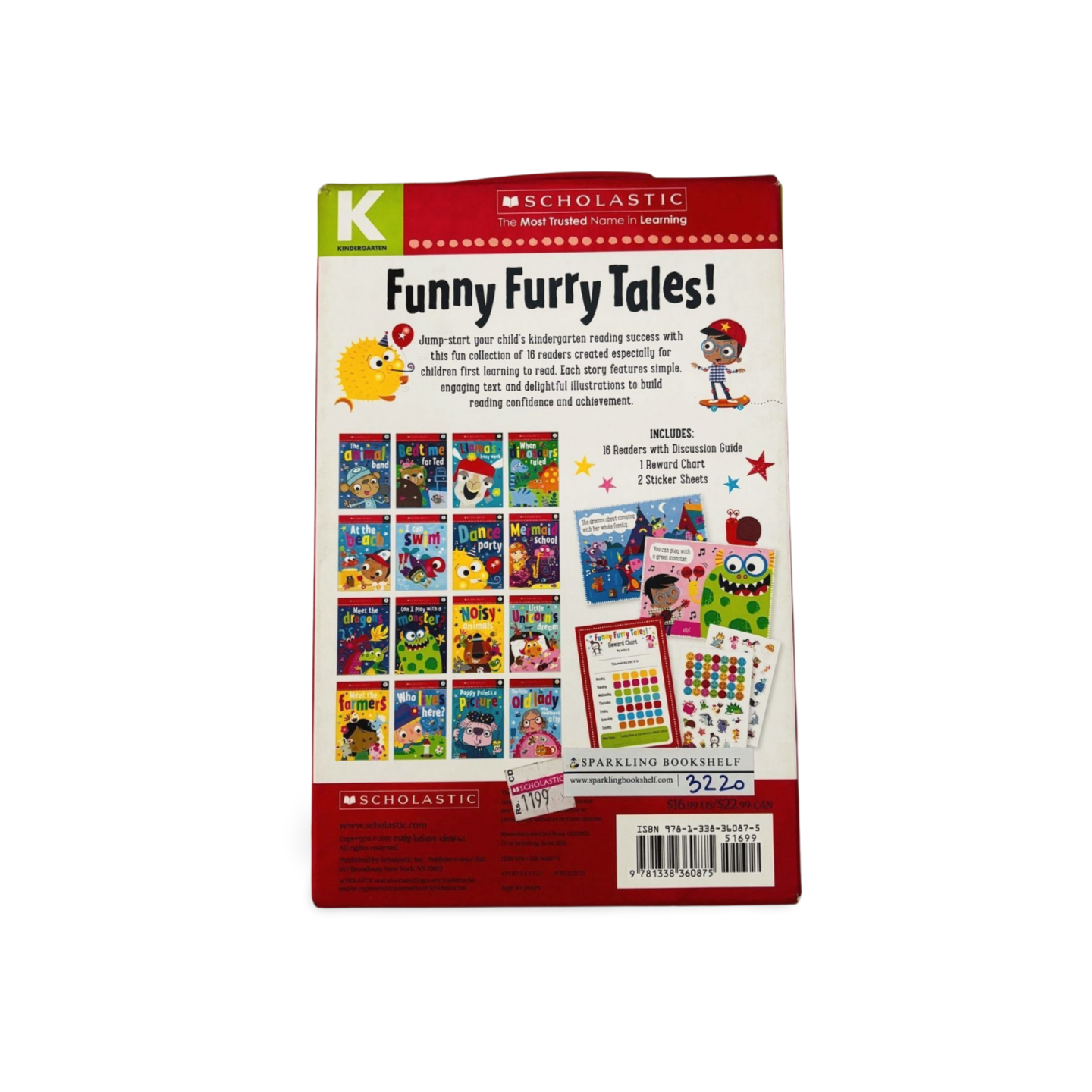 Scholastic Funny Furry Tales- 16 Readers