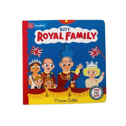 Busy Royal Family by Rod Campbell- Push Pull Slide