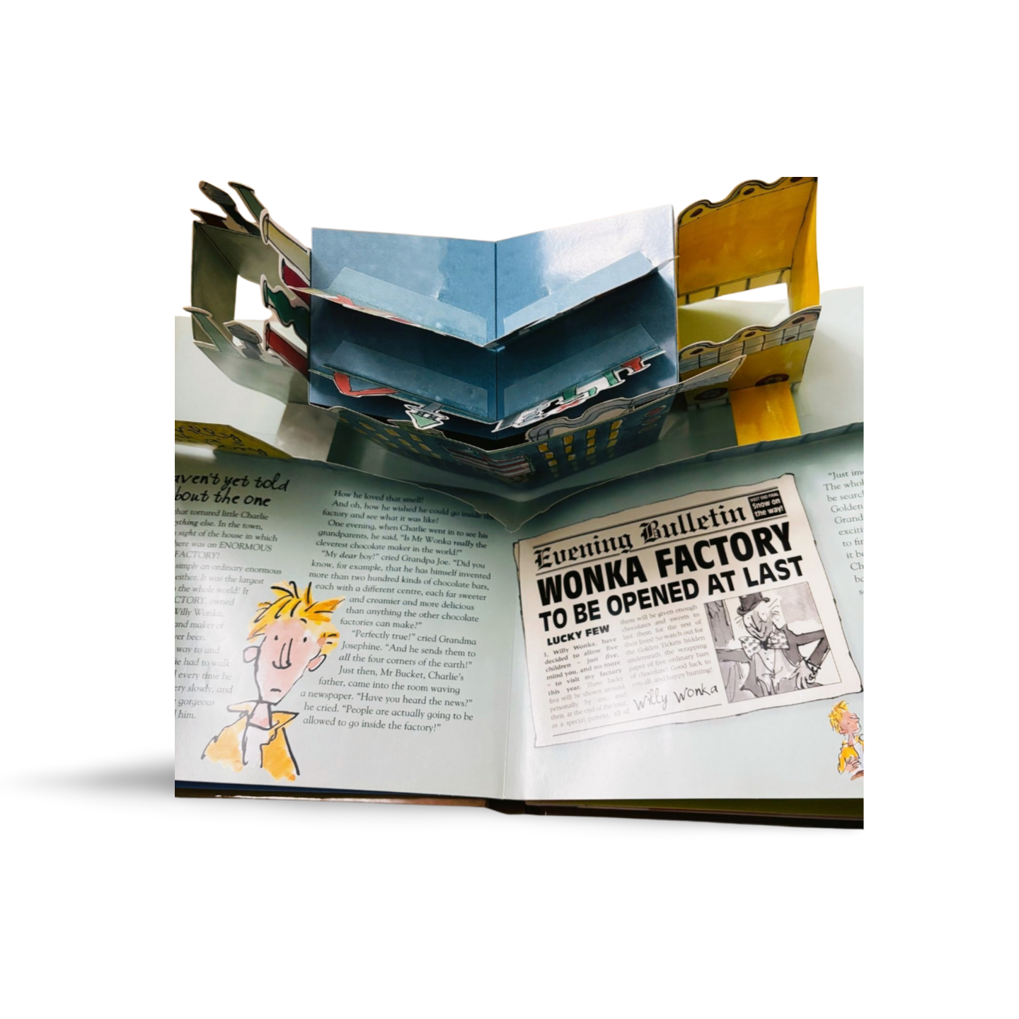 Charlie and the Chocolate Factory Pop-Up Book by Roald Dahl