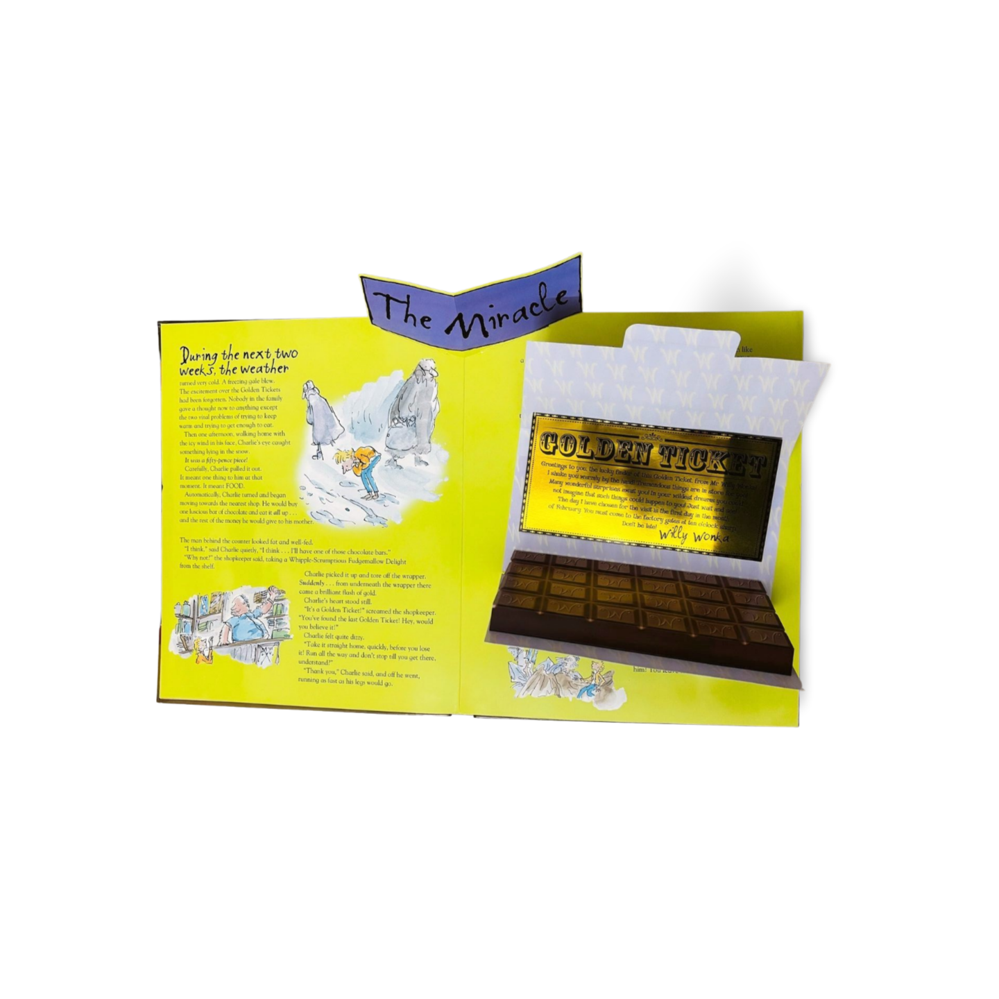 Charlie and the Chocolate Factory Pop-Up Book by Roald Dahl
