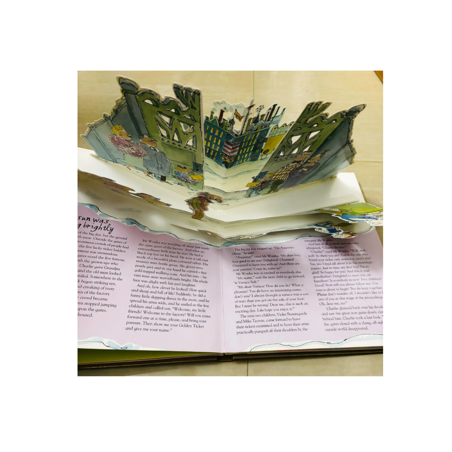 Charlie and the Chocolate Factory Pop-Up Book by Roald Dahl