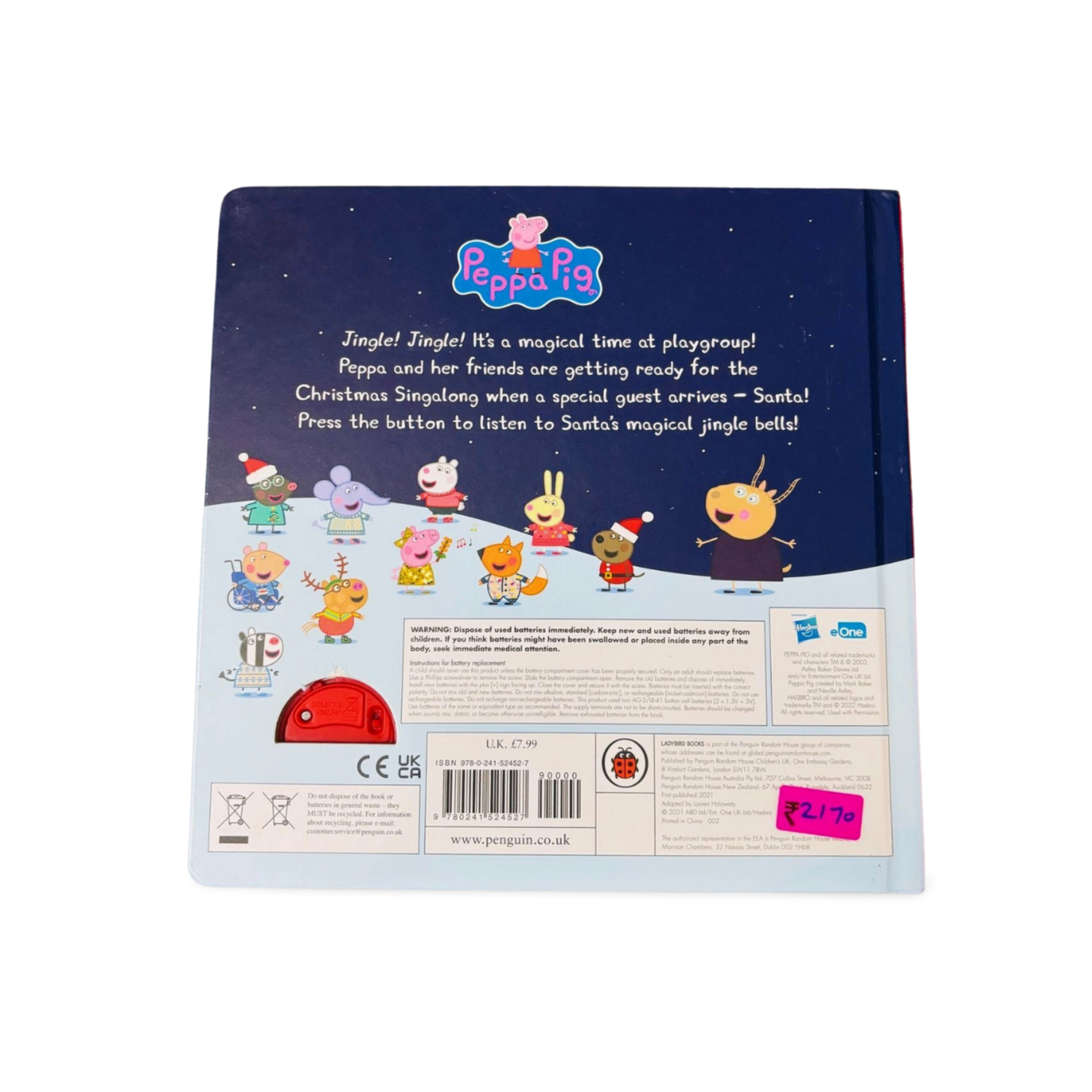 Peppa Pig Peppa’s Jingle Bells Sound Book