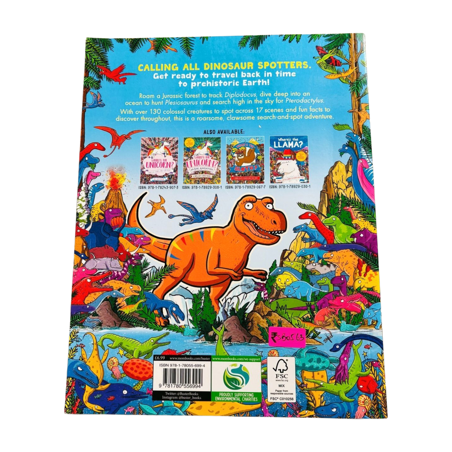 Where's The Dinosaur? search and find book