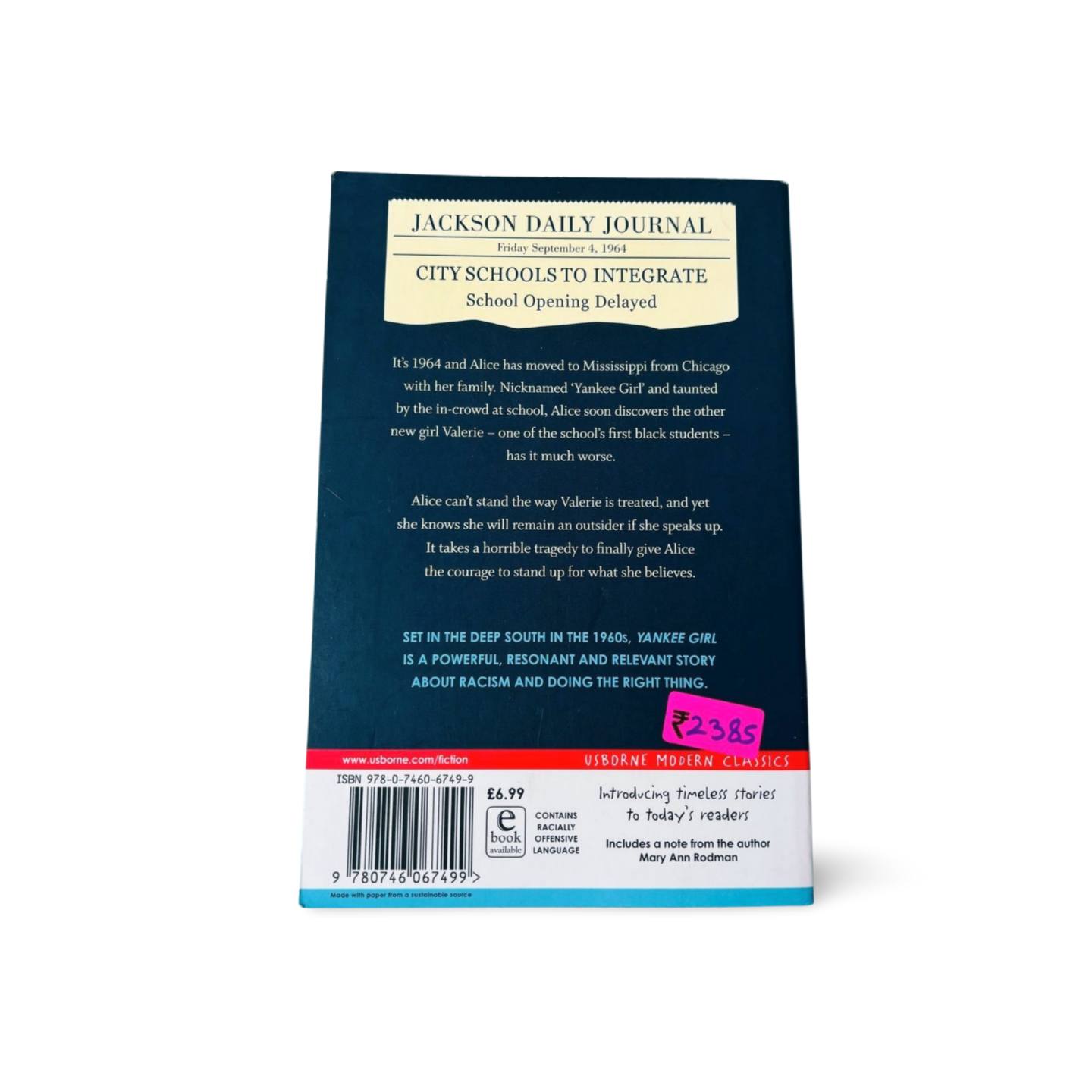 Yankee Girl Mary by Ann Rodman- Usborne Modern Classics