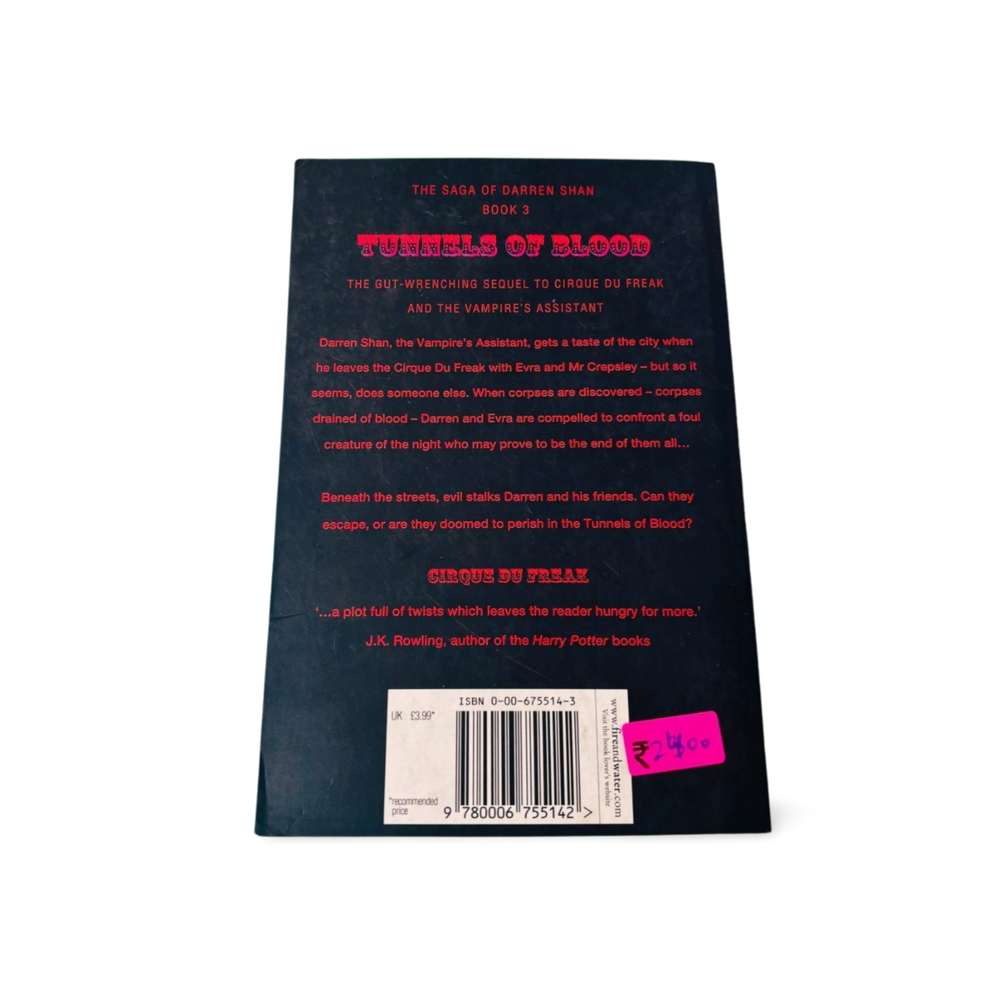 Tunnels of Blood by Darren Shan