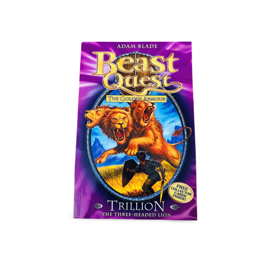 Beast Quest The Golden Armour Trillion Three Headed Lion by Adam Blade