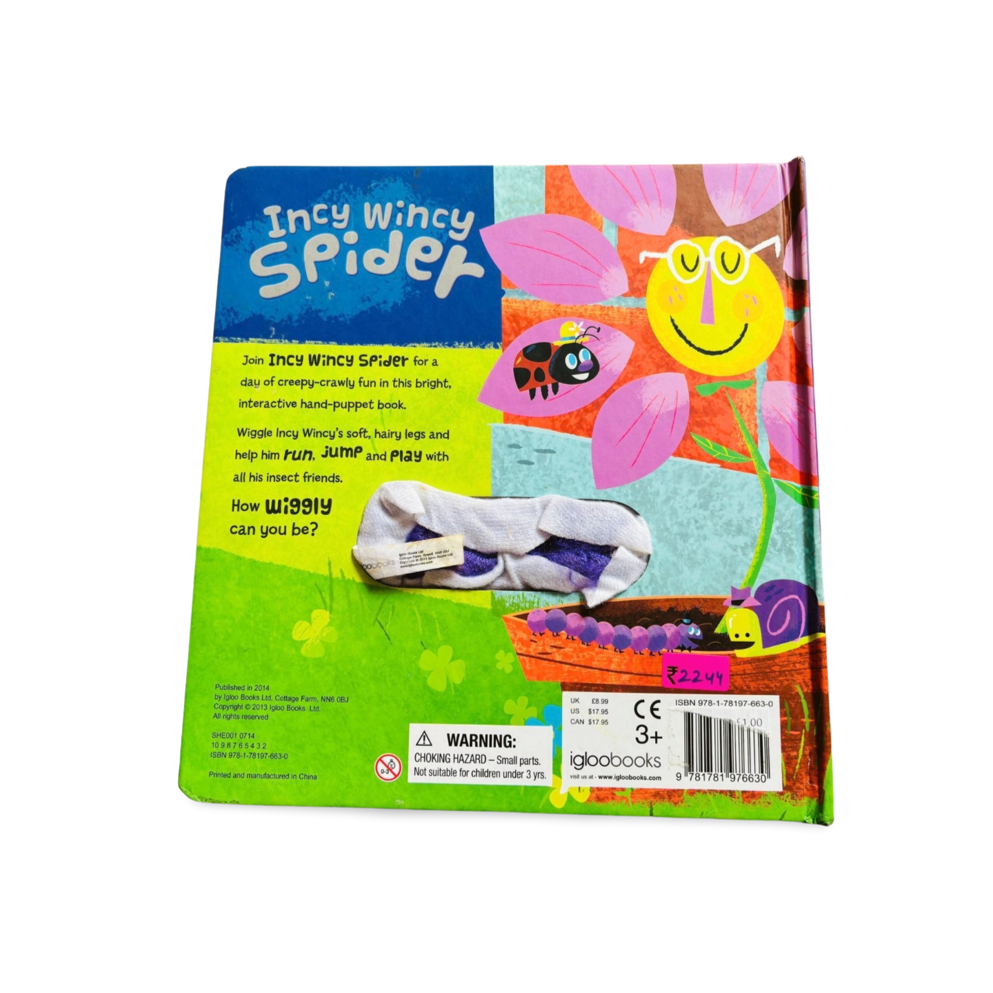 Incy Wincy Spider Puppet Book