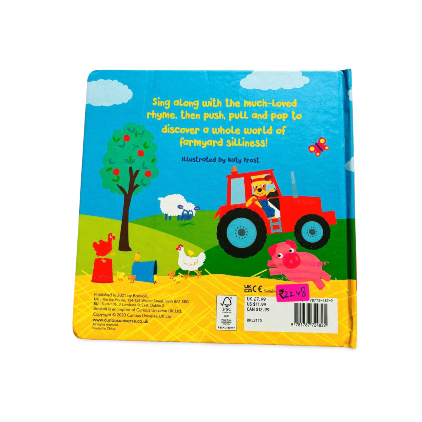 Old MacDonald Push Pull Pop Bookoli