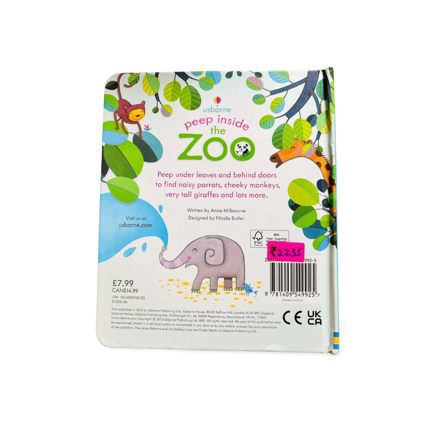 Usborne Peep inside the Zoo Lift-the-Flap