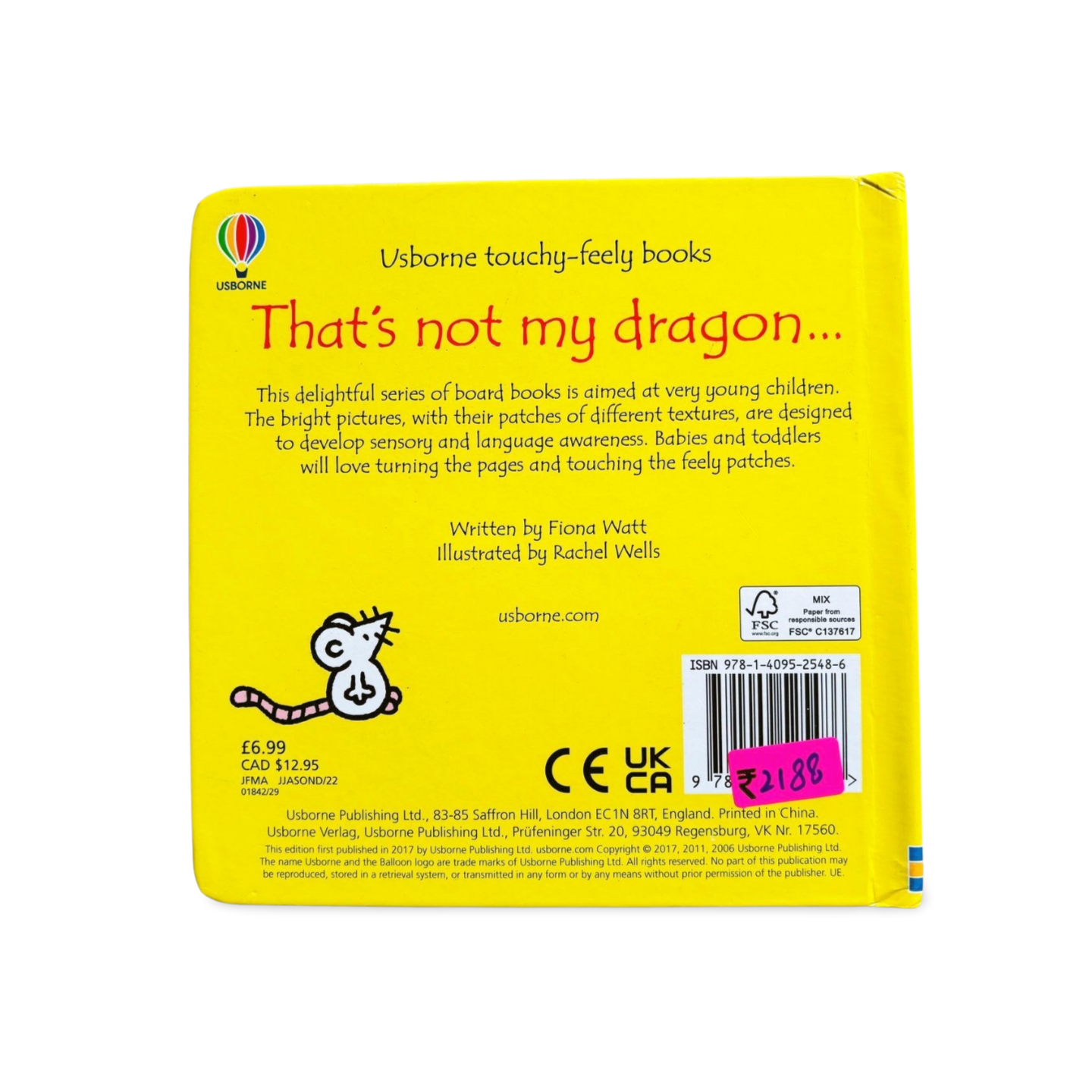 Usborne touchy-feely books That's Not My Dragon