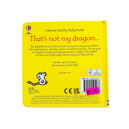 Usborne touchy-feely books That's Not My Dragon