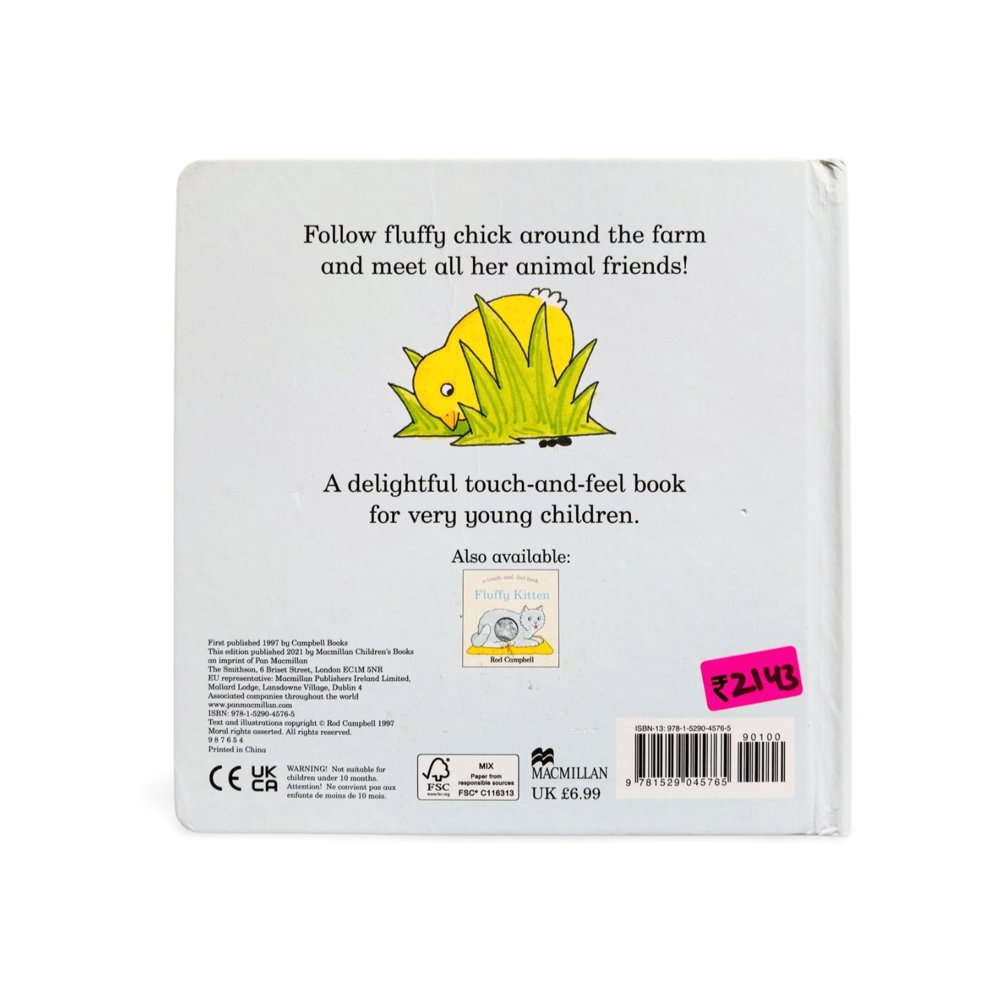 Fluffy Chick A touch and feel book by Rod Campbell