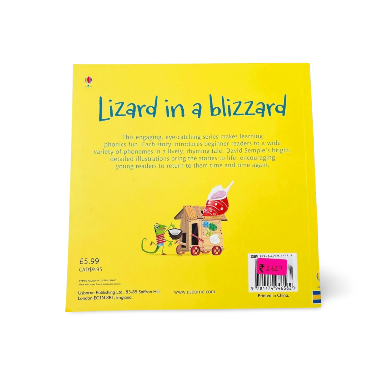 Usborne Phonics Lizard in a Blizzard