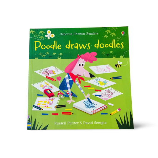 Usborne Phonics Poodle draws Doodles