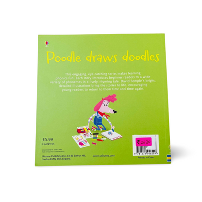 Usborne Phonics Poodle draws Doodles