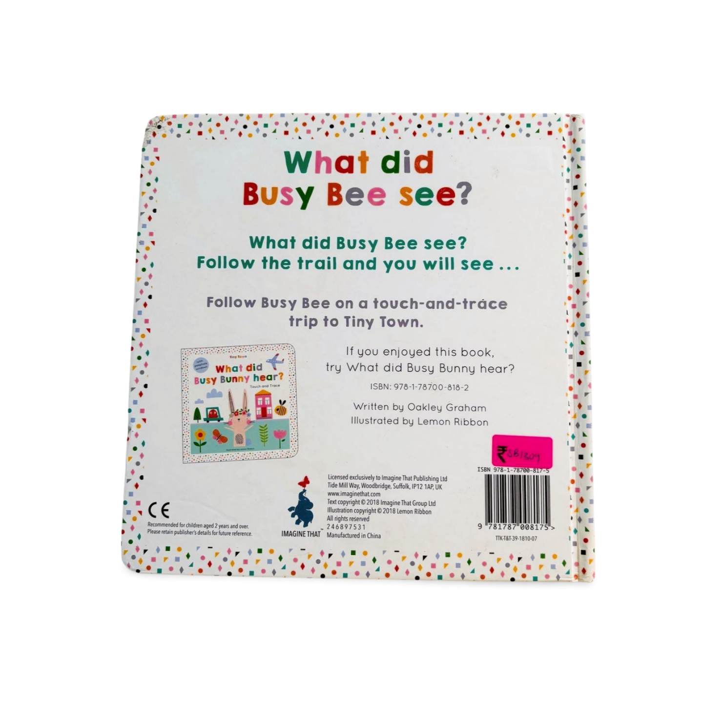 What did Busy Bee See? finger trail book
