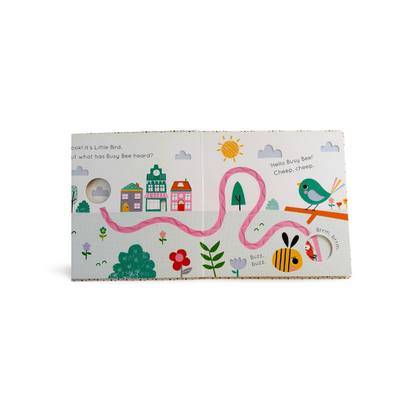 What did Busy Bee See? finger trail book
