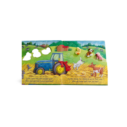 Farm babies Interactive book (with farm babies soft toys)