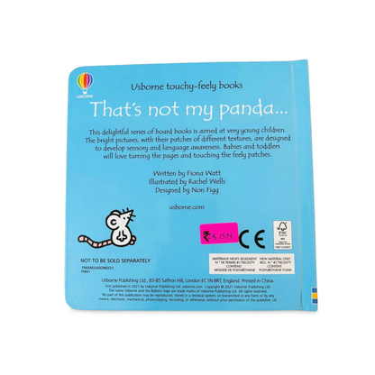 Usborne touchy-feely books That's Not My Panda