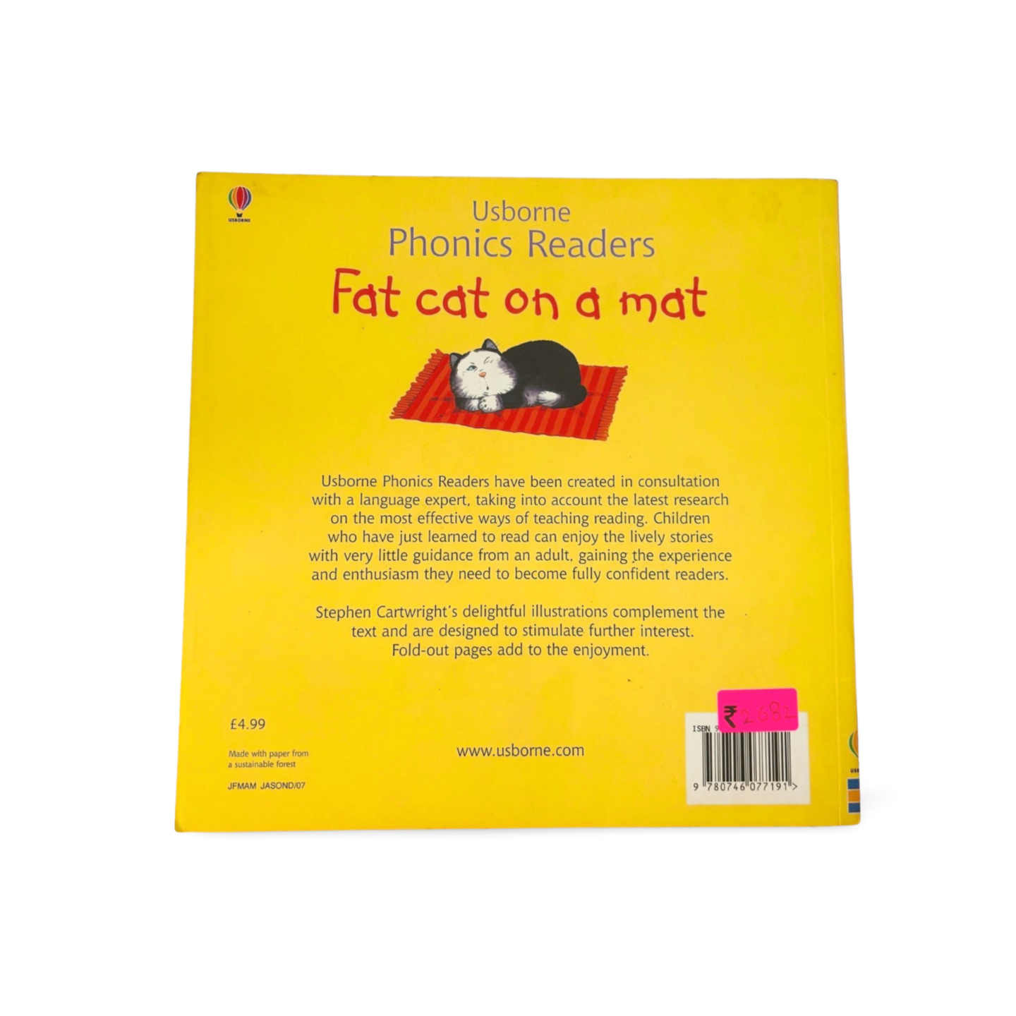 Usborne Phonics Readers Fat Cat on a Mat