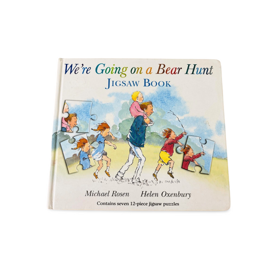 We're Going on a Bear Hunt Jigsaw Puzzle Book by Michael Rosen & Helen Oxenbury