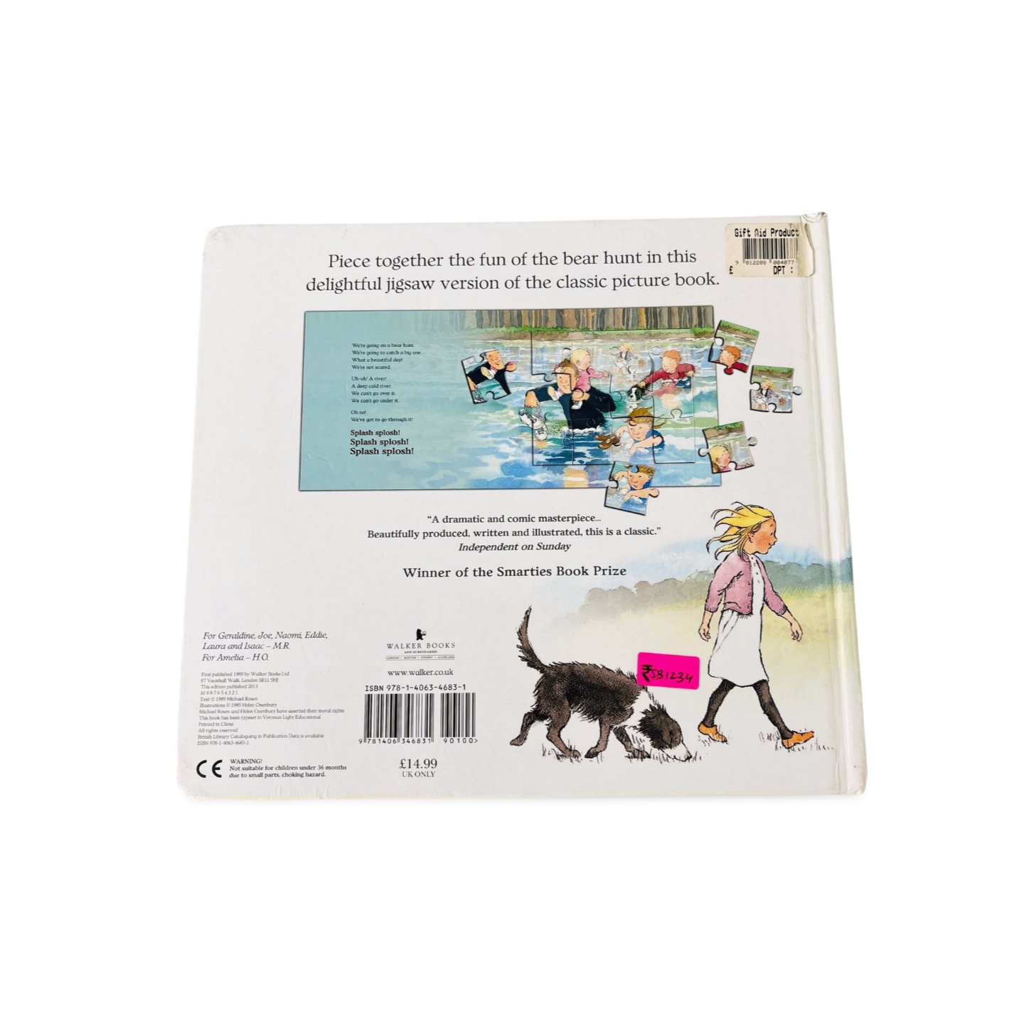 We're Going on a Bear Hunt Jigsaw Puzzle Book by Michael Rosen & Helen Oxenbury