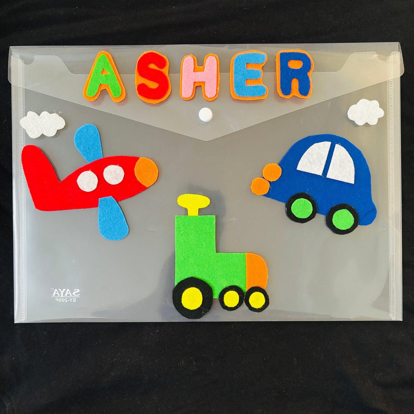 Personalised Felt Folder for Kids