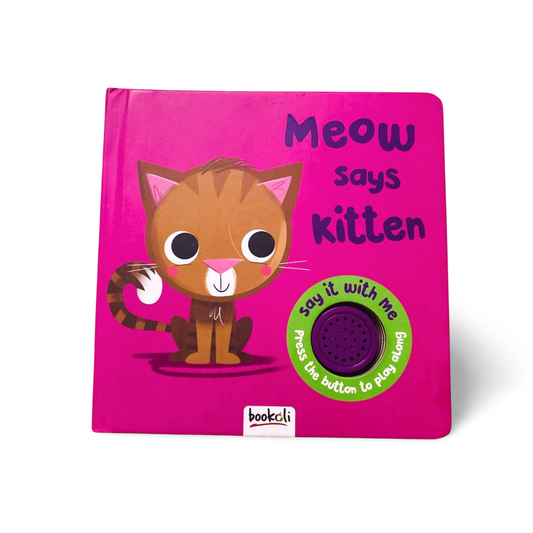 Meow says Kitten sound book by Bookoli