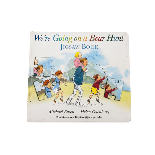 We're Going on a Bear Hunt Jigsaw Puzzle Book by Michael Rosen & Helen Oxenbury