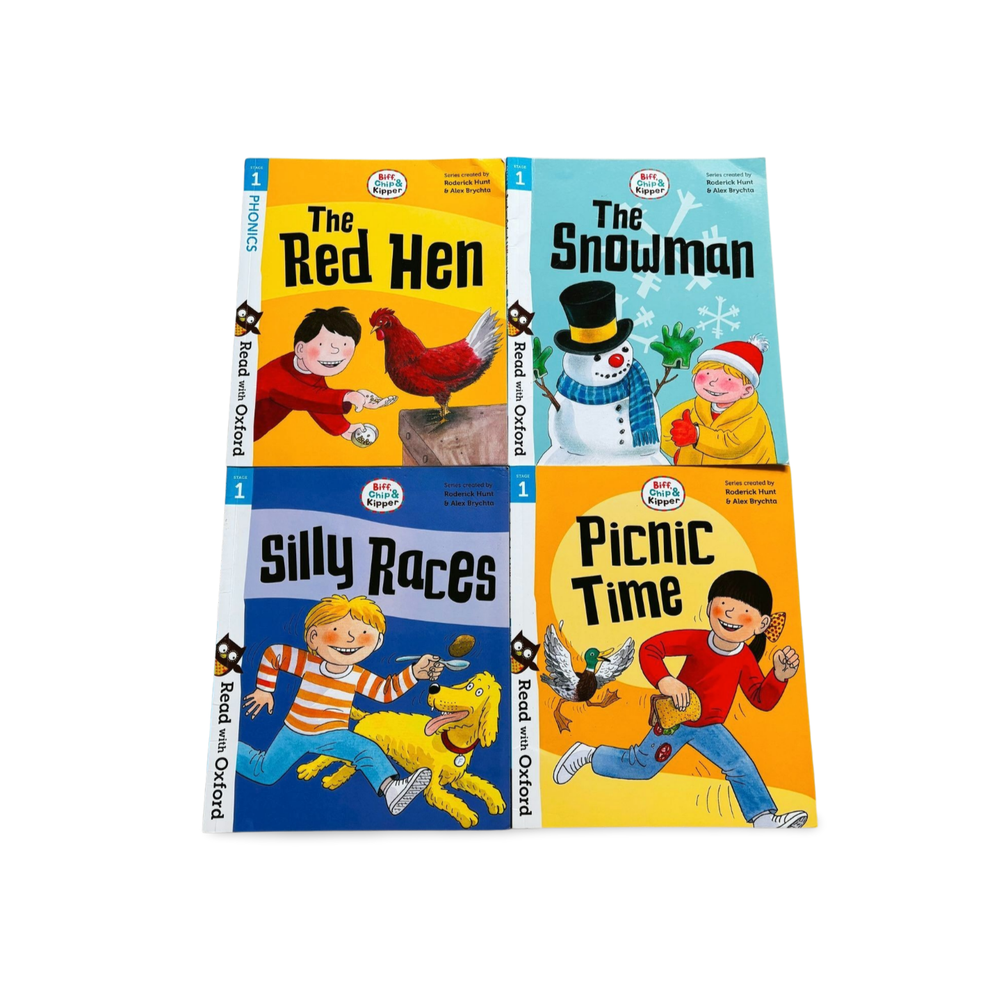 Biff Chip & Kipper Stage 1 Phonics Books (set of 4)