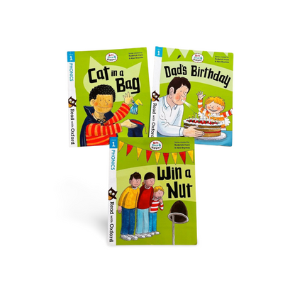 Biff Chip & Kipper Stage 1 Phonics Books Set ( 3 books)