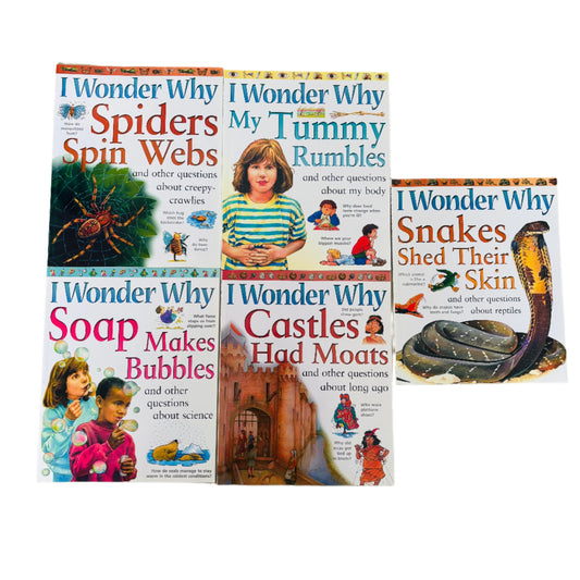I Wonder Why Question about Science Series Combo Set of 5 Books