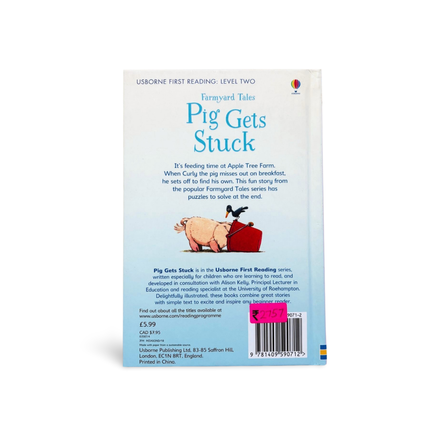 Usborne First Reading Farmyard Tales Pig Gets Stuck