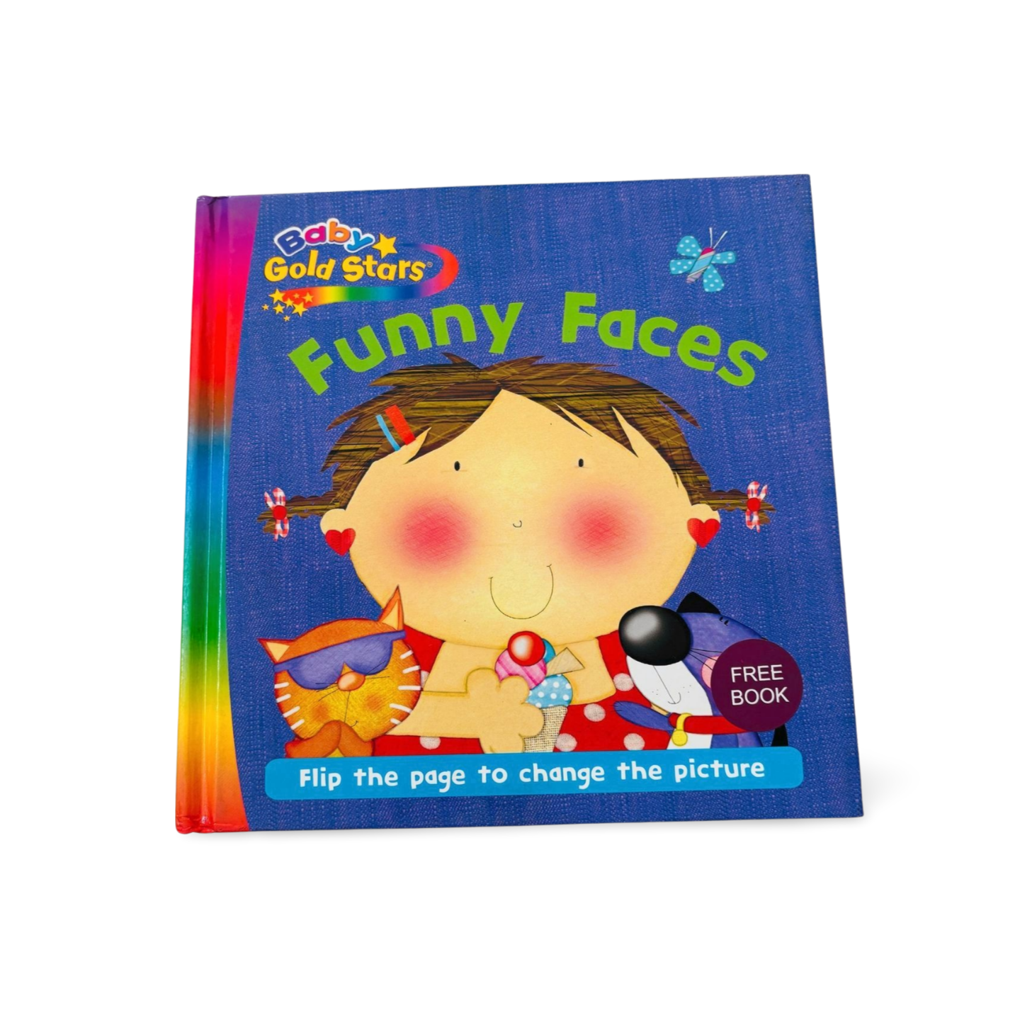 Baby Gold Stars- Funny Faces with flaps