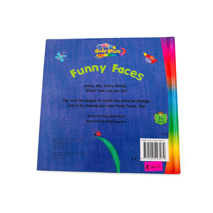 Baby Gold Stars- Funny Faces with flaps