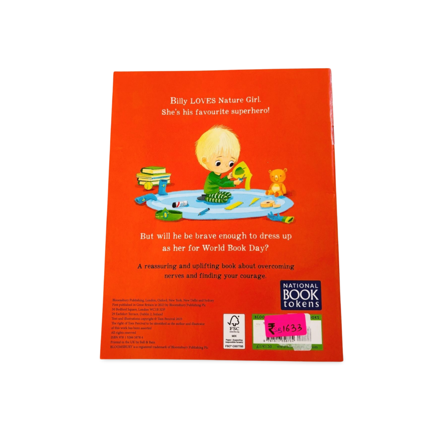 Billy's Bravery By Tom Percival ( A big bright feelings book)